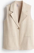 H&M Linen-blend Waistcoat
