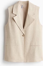H&M Linen-blend Waistcoat