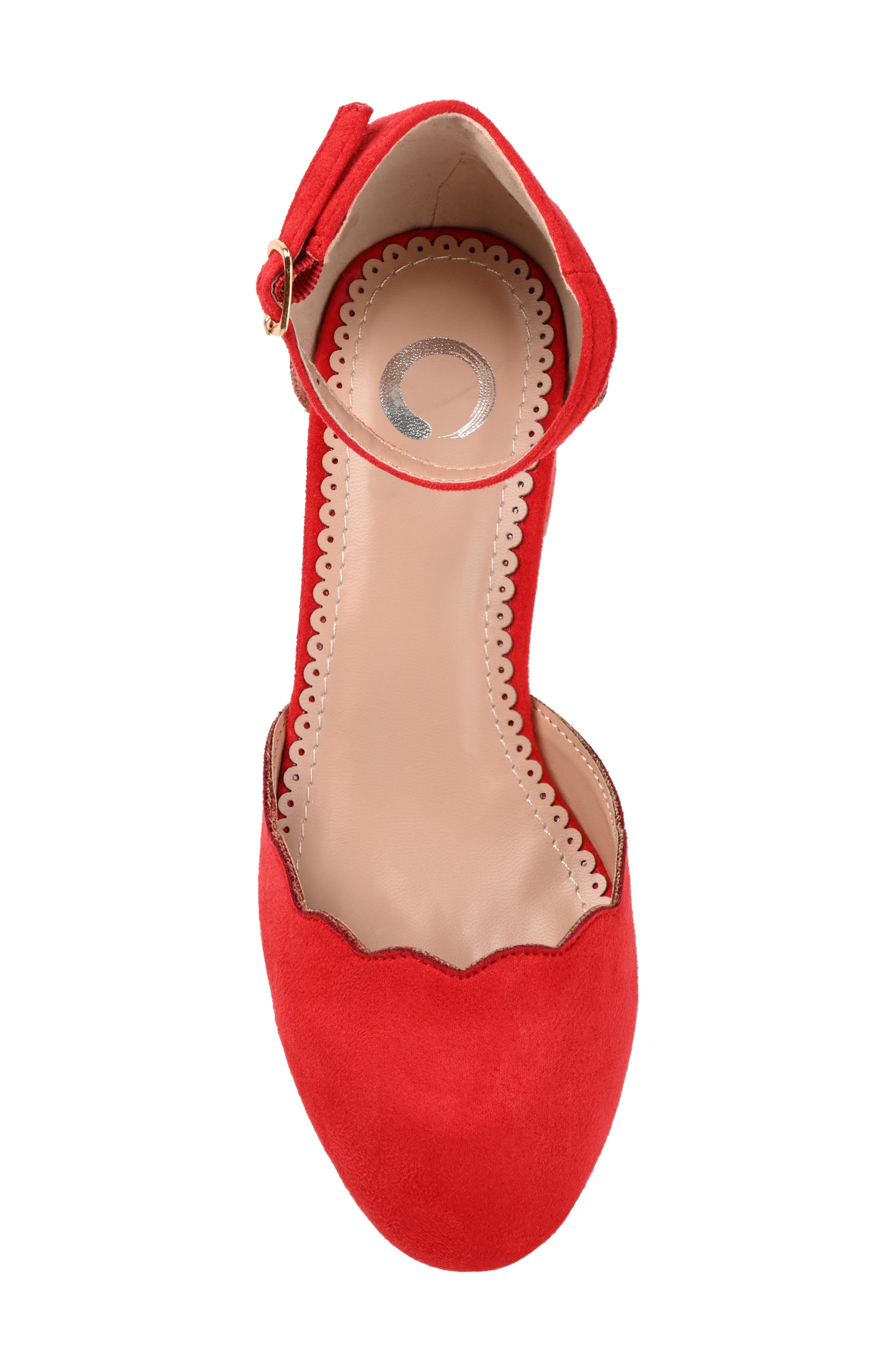 Journee Collection Edna Pump - Wide Width, Alternate, color, Red