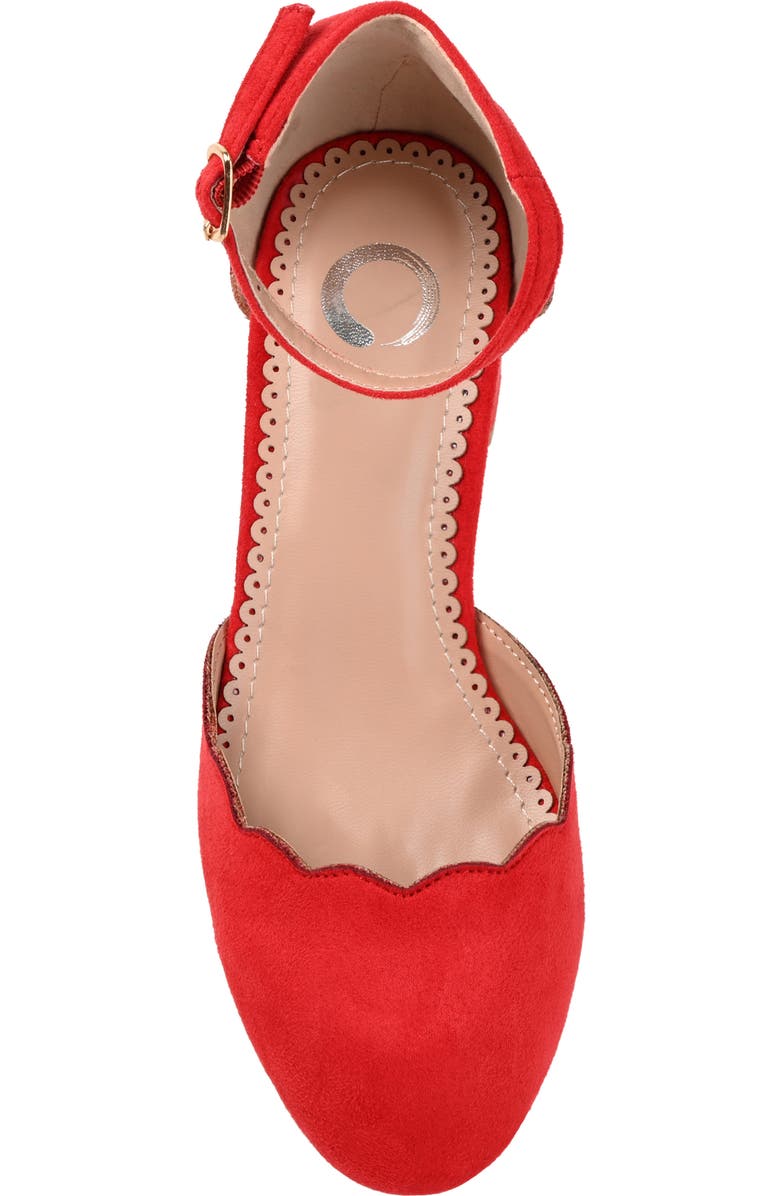 Journee Collection Edna Pump - Wide Width, Alternate, color, Red