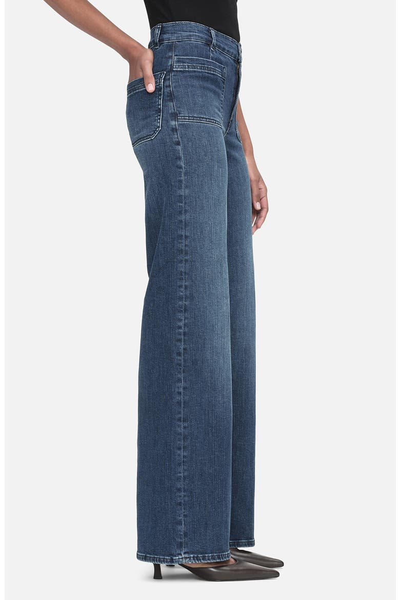 Le Slim Palazzo Pocket Wide Leg Jeans, Alternate, color, THUNDERSTORM