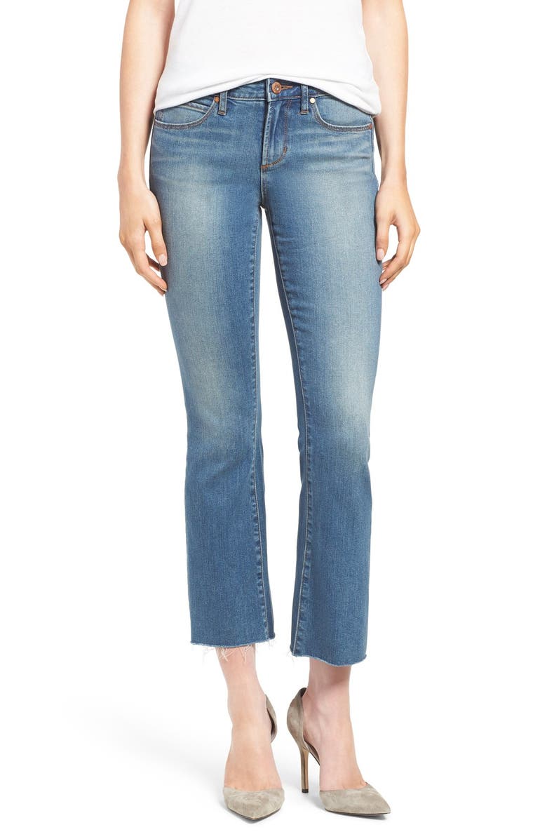 Articles of Society 'London' Crop Flare Jeans, Main, color, 