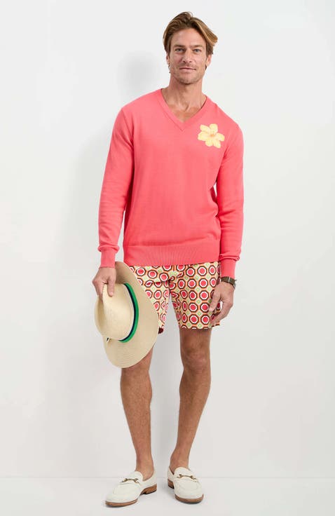 Lawrence Printed Herringbone Short