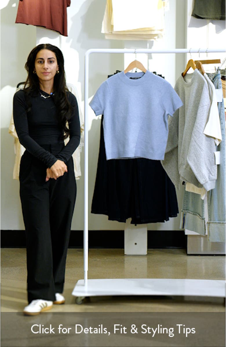 Vhari Short Sleeve Crop Sweater, sales video thumbnail