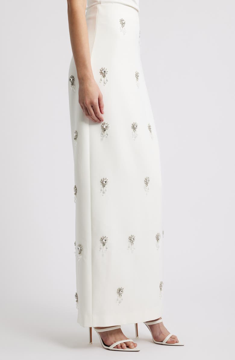 Odd Muse The Ultimate Muse Crystal Maxi Skirt, Alternate, color, White