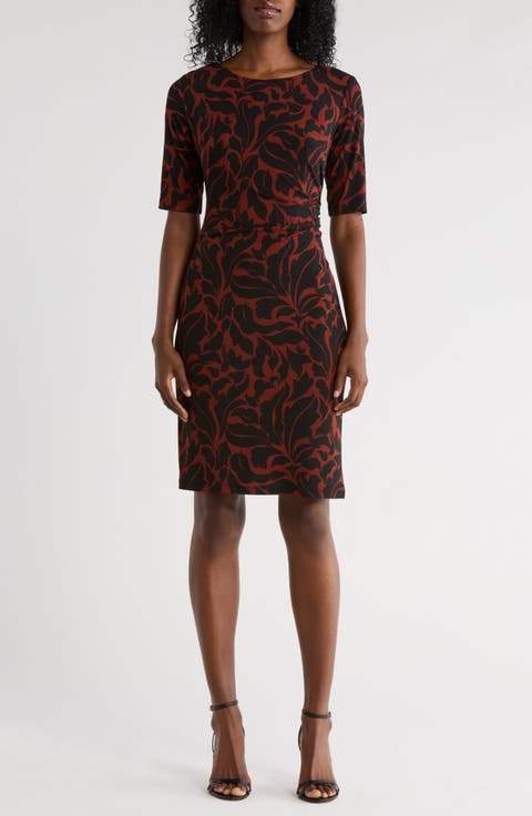 Ruched Waist Knit Dress