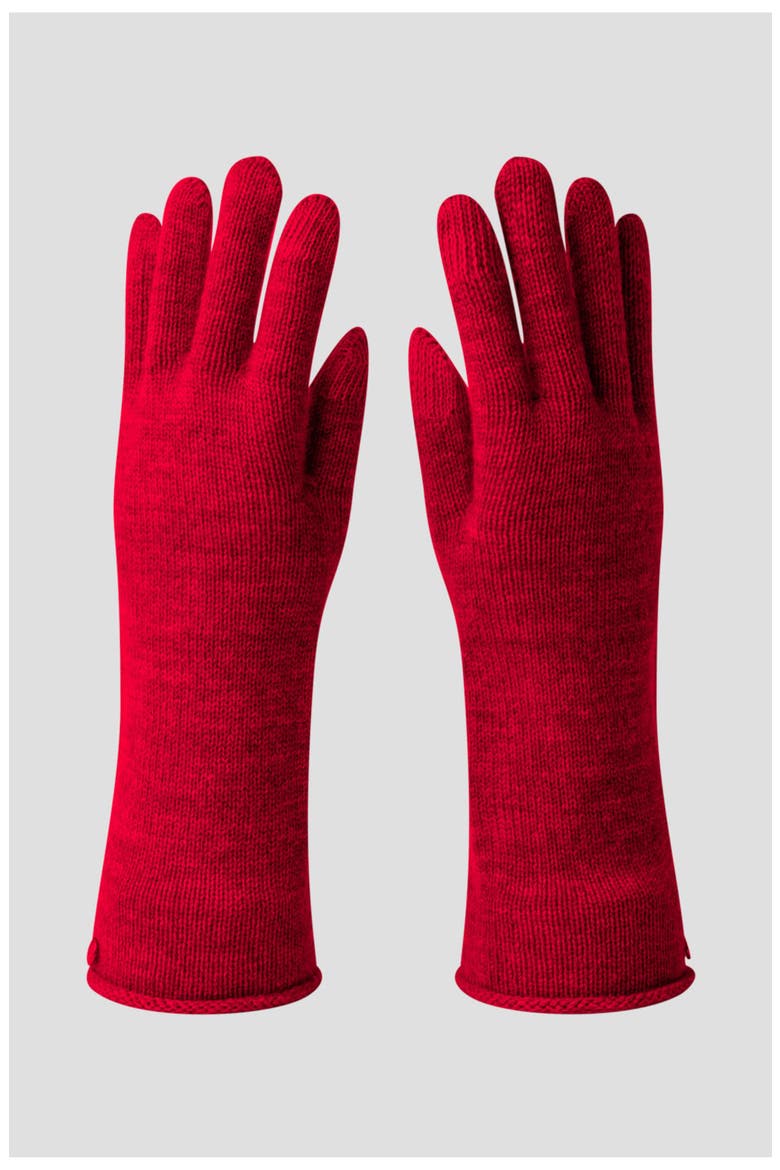 Luxe Knit Luxe Glove With Tech Touch, Alternate, color, Cinnabar