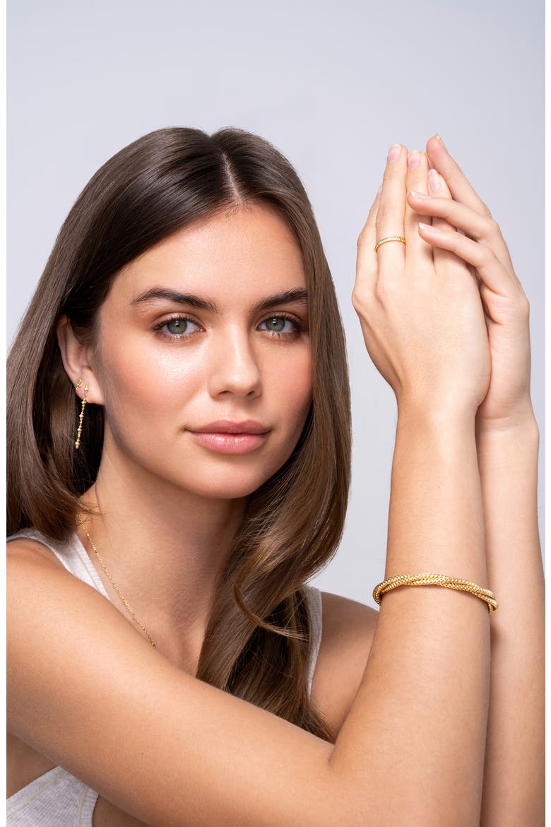 Diamond & 18K Gold Bead Stacking Ring, Alternate, color, 18K YELLOW GOLD