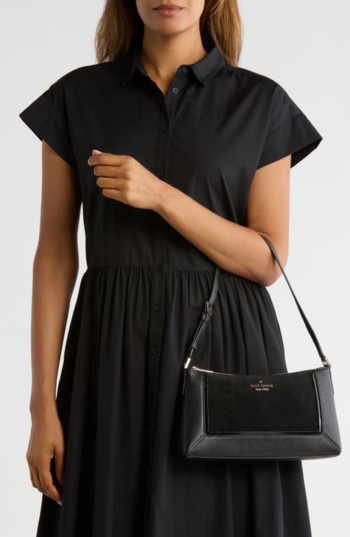 Kate Spade New York Lena Suede & Pebbled Leather Shoulder Bag In Multi