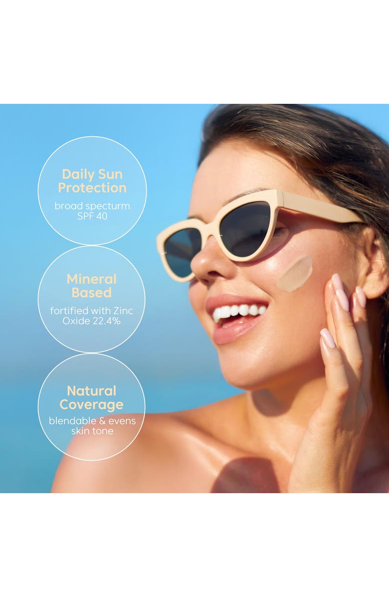 THANK YOU FARMER Sun Project Rice Tinted Mineral Sunscreen, Alternate, color, Beige