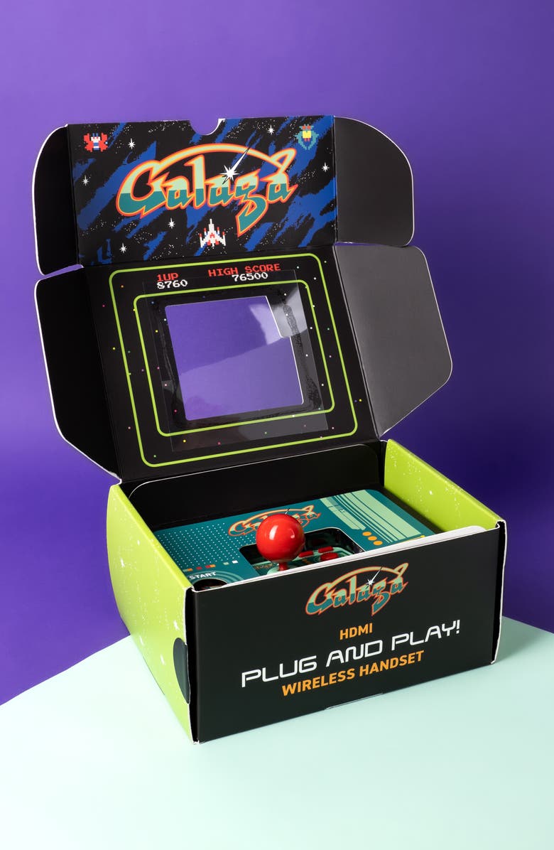 Fizz Creations Galaga Plug & Play Arcade Game, Alternate, color,
