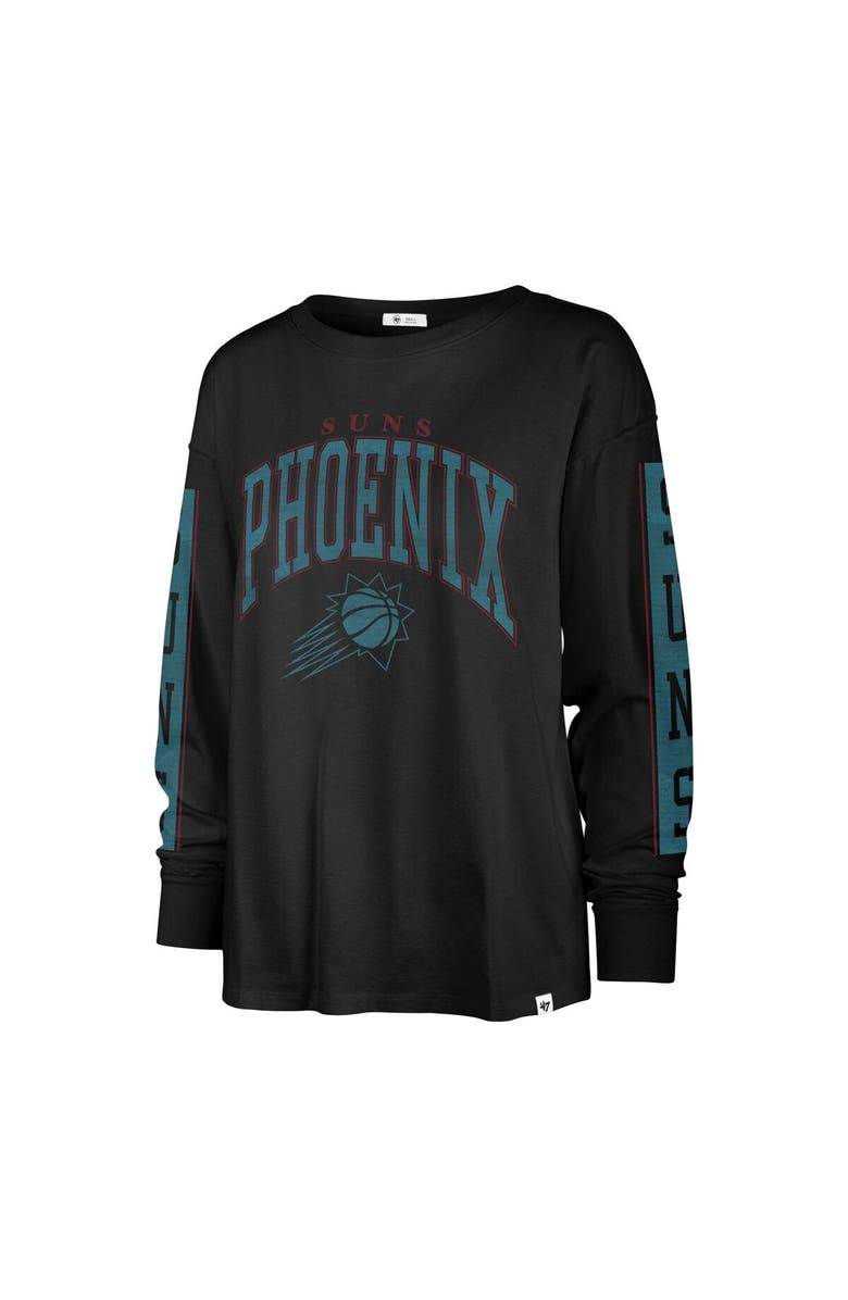 '47 Women's '47 Black Phoenix Suns City Edition SOA Long Sleeve T-Shirt, Alternate, color, 
