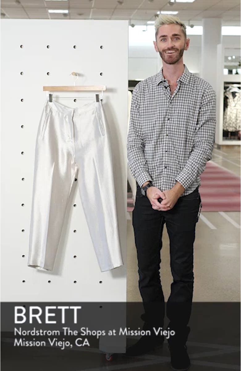 Clean Peg Satin Trousers, sales video thumbnail