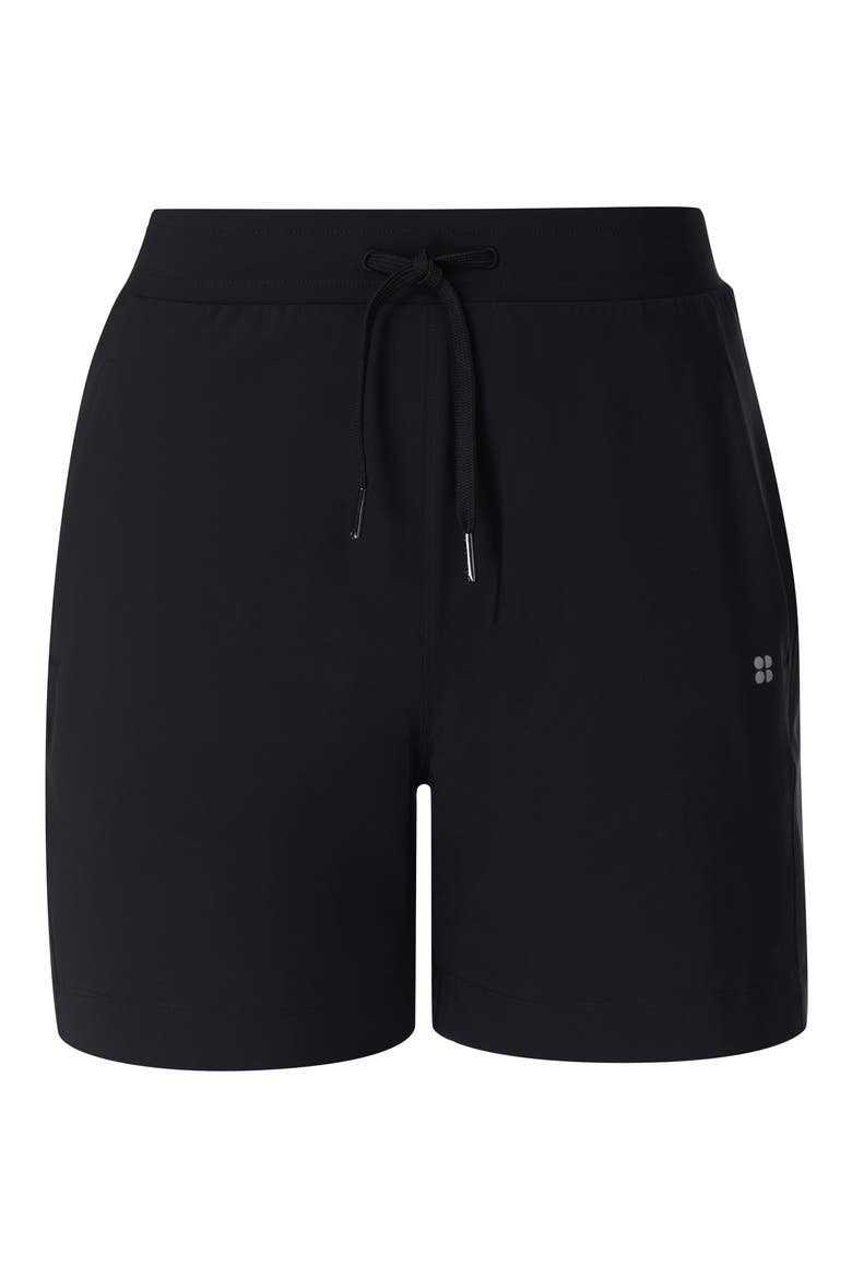 Explorer Drawstring Shorts, Alternate, color, BLACK