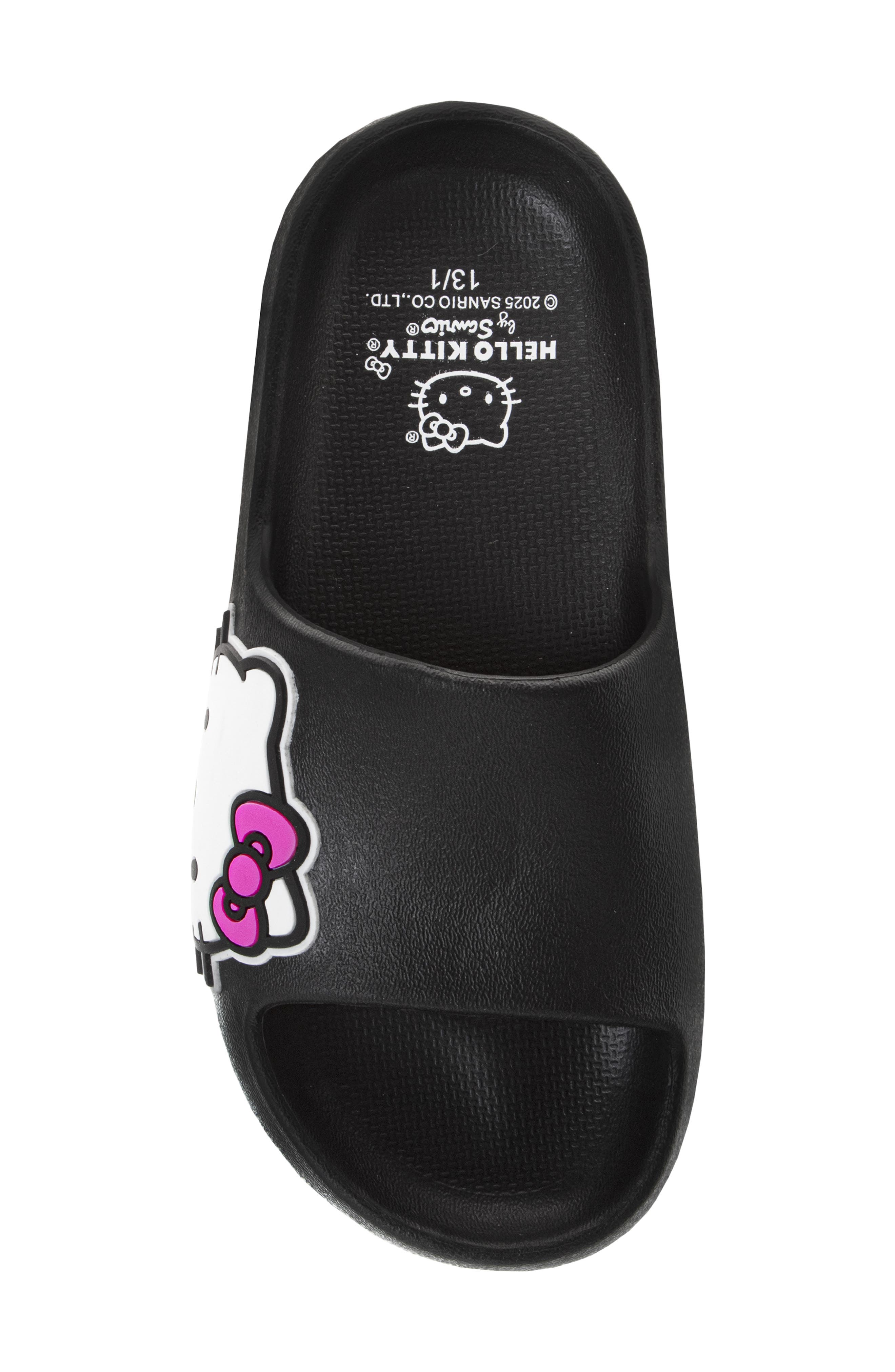 JOSMO Kids' Hello Kitty<sup>®</sup> Slide Sandal, Alternate, color, Black