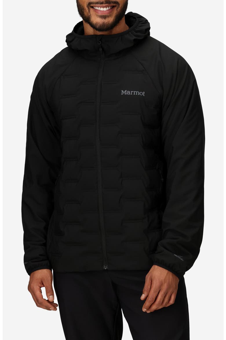 WarmCube Active Aerothermal Down Hoodie, Main, color, BLACK