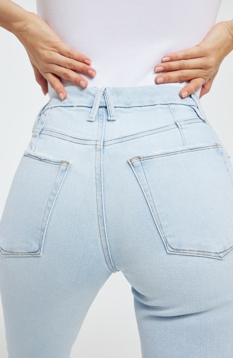 Good American Good Icon Crop Jeans, Alternate, color, 