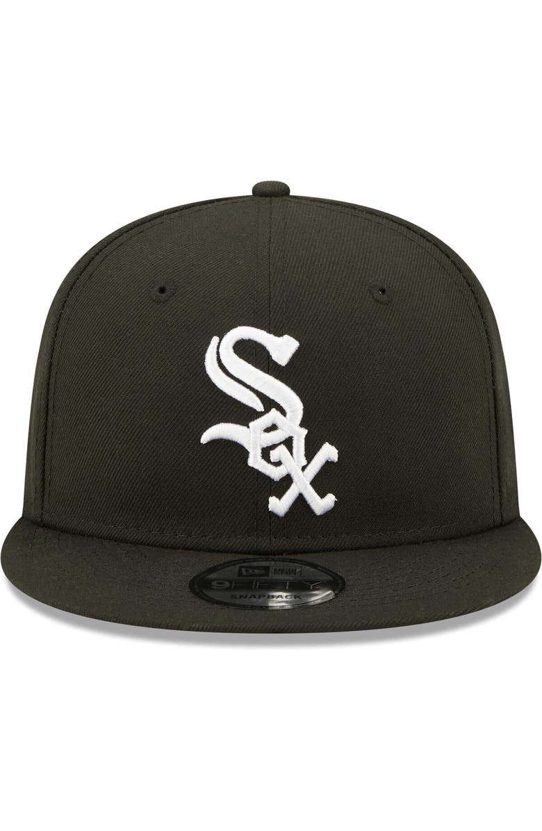 New Era Men's New Era Black Chicago White Sox Team 9FIFTY Snapback Hat, Alternate, color, 