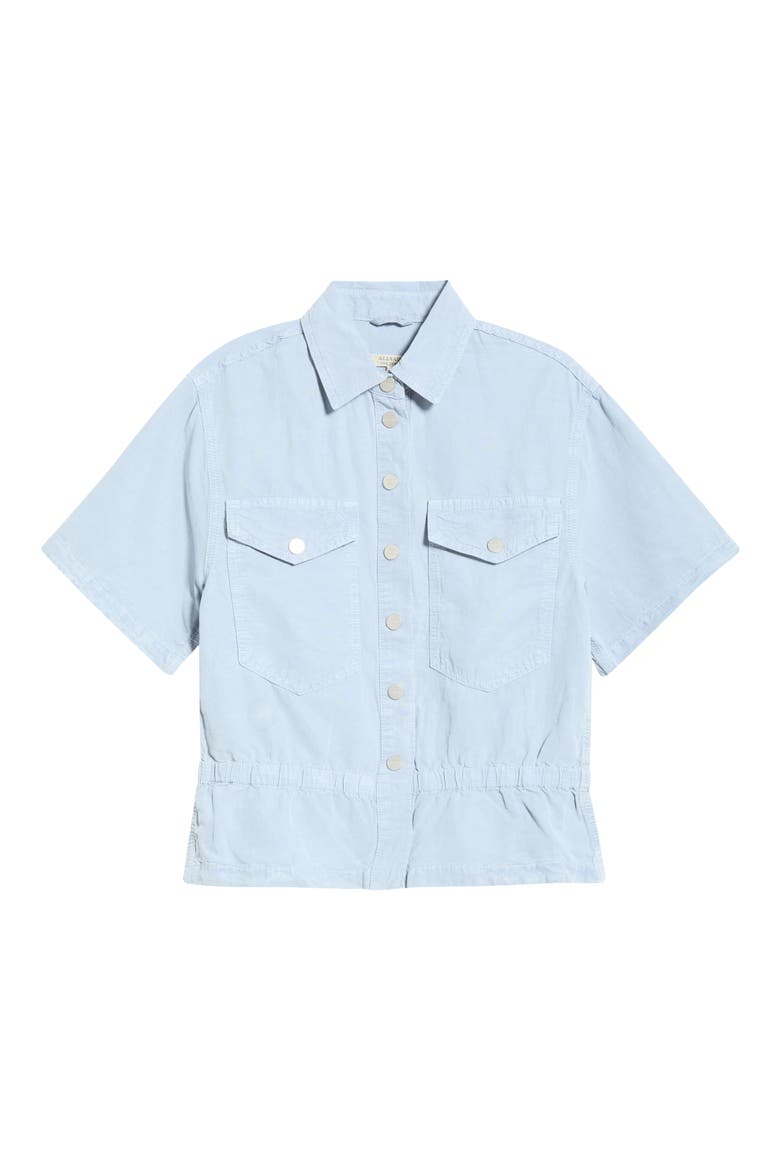 Tove Snap-Up Shirt, Alternate, color, LIGHT BLUE