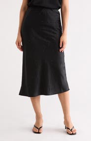 DKNY Jeans Crystal Embellished Skirt