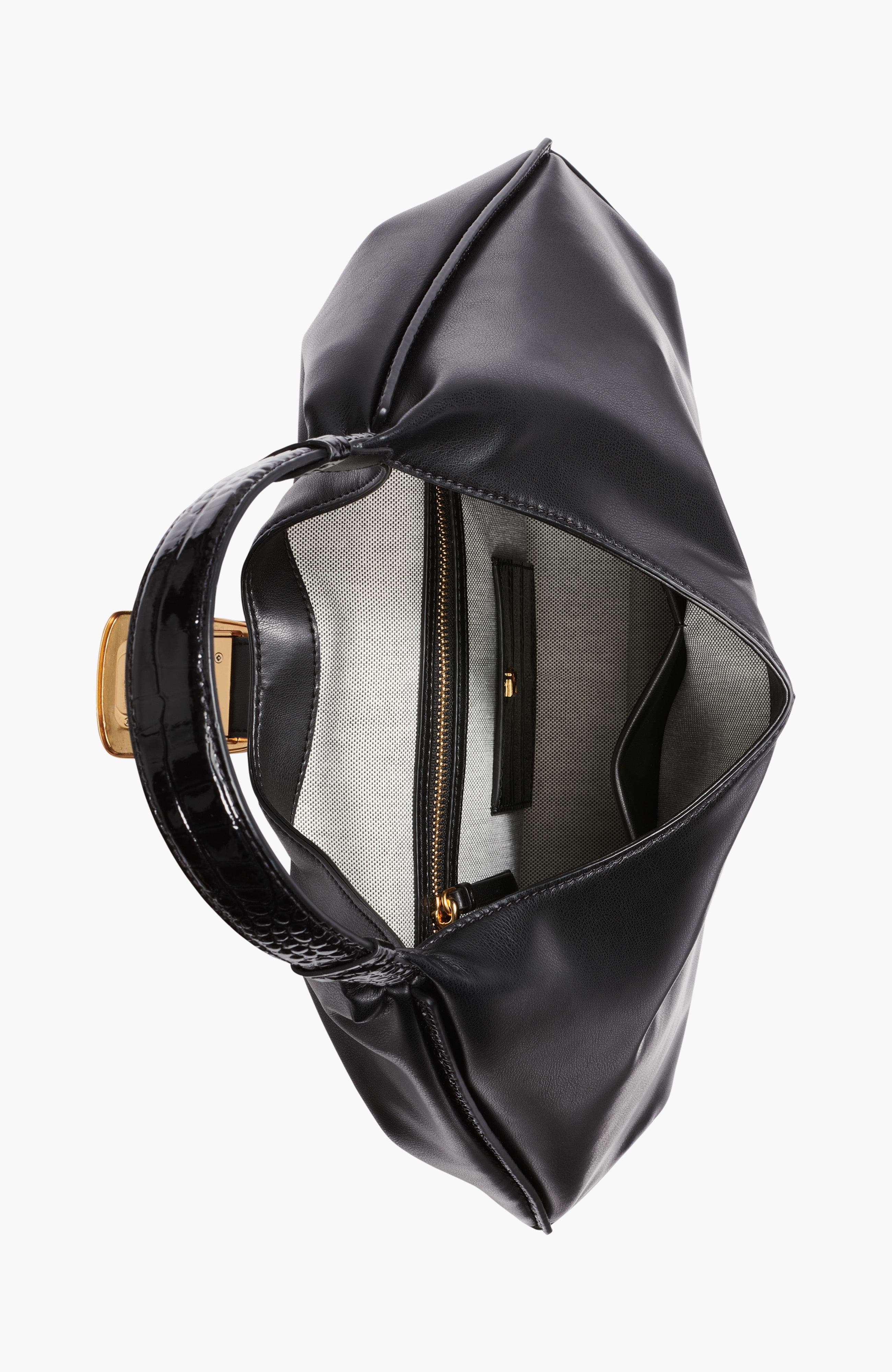 Donna Karan New York Percale Small Shoulder, Alternate, color, Black/Gold