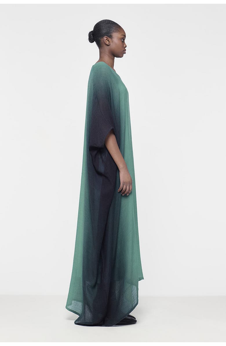 Leem Vertical Ombre Kaftan, Alternate, color, Green
