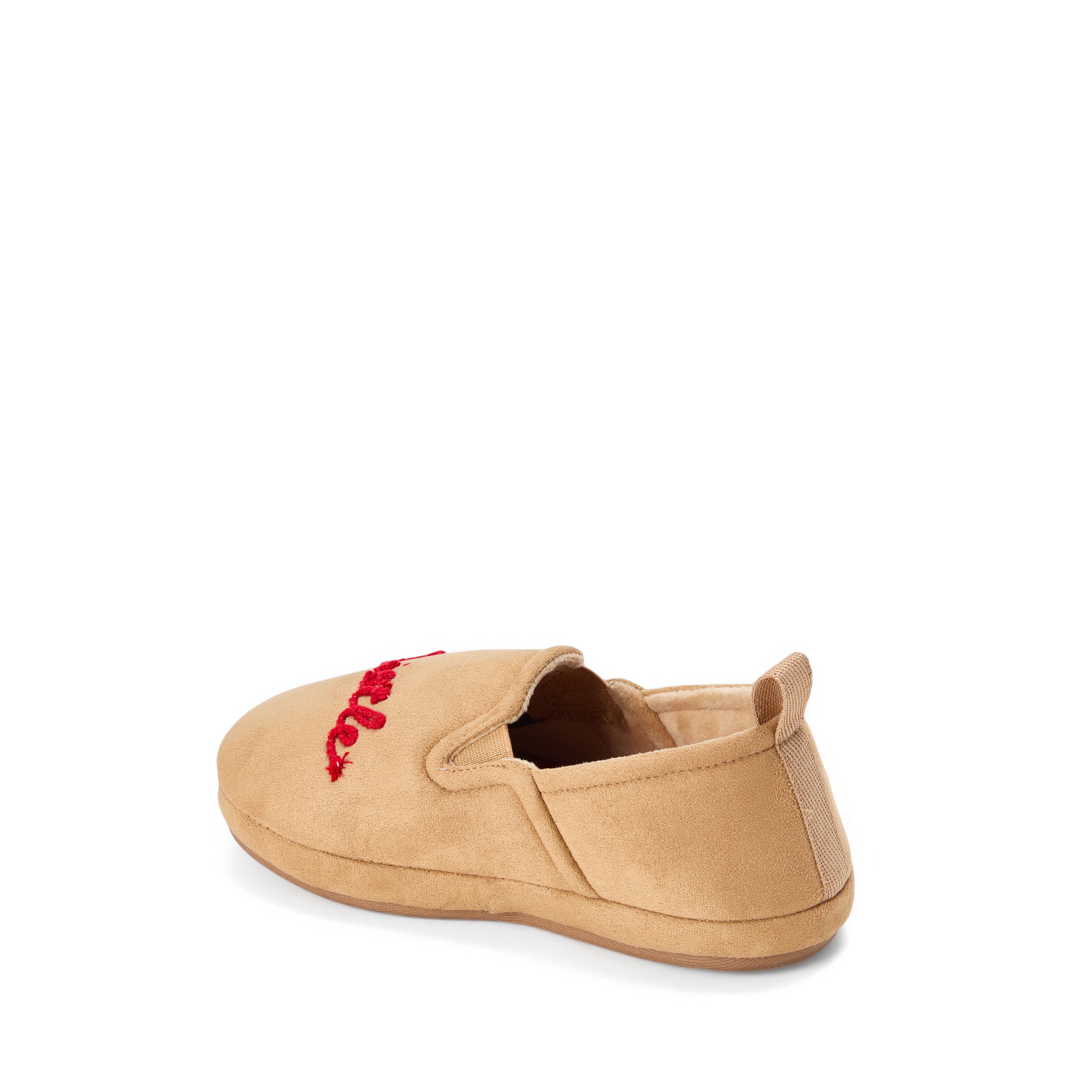 Kid's Cozy Holiday Closed Back Slippers, Alternate, color, DESERT