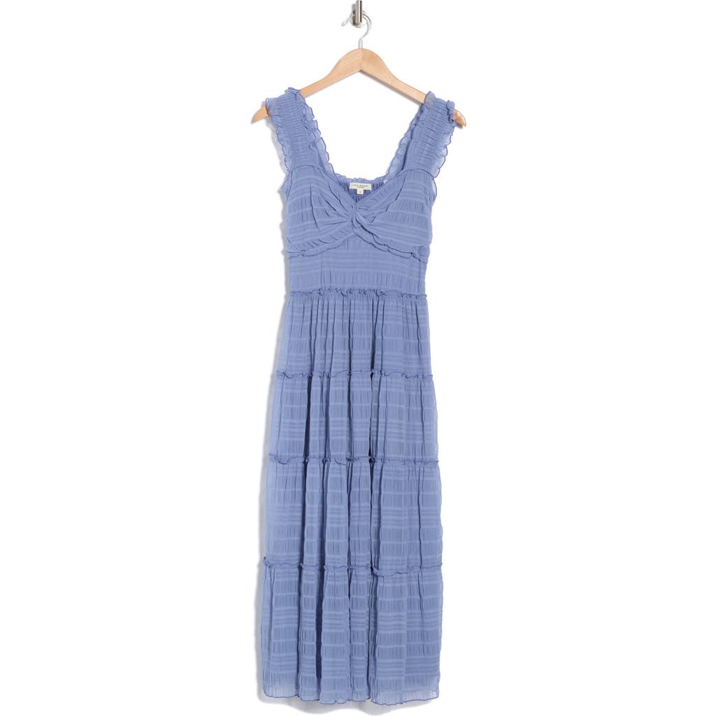 MAX STUDIO MAX STUDIO MESH SLEEVELESS MAXI DRESS