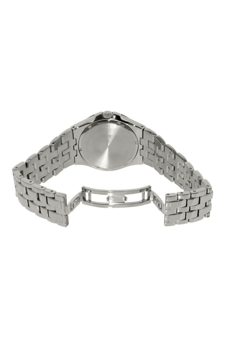 Pavé Crystal Bracelet Watch, 42mm, Alternate, color, SILVER