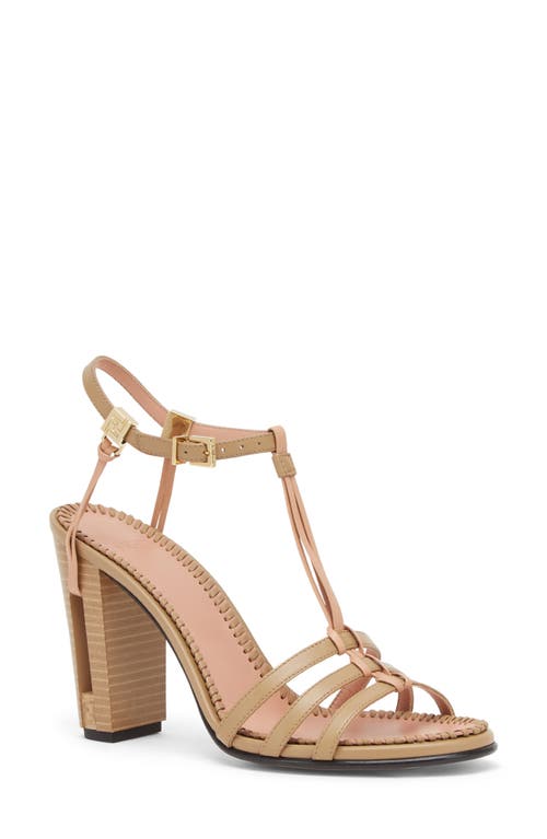 Fendi Delfina Strappy Sandal In F1sur Cammell Ba.rose/camm