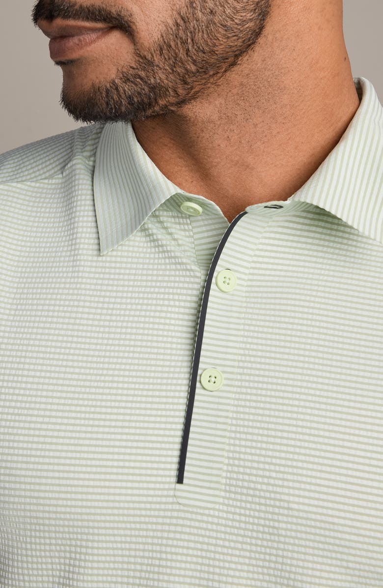 Rhone Approach Performance Polo, Alternate, color, Cool Mint Seersucker
