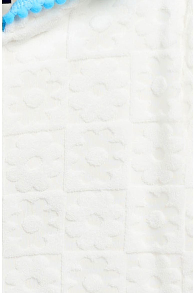 Kids' Tropical Jacquard Terry Cover-Up Dress, Alternate, color, WHITE CHECK