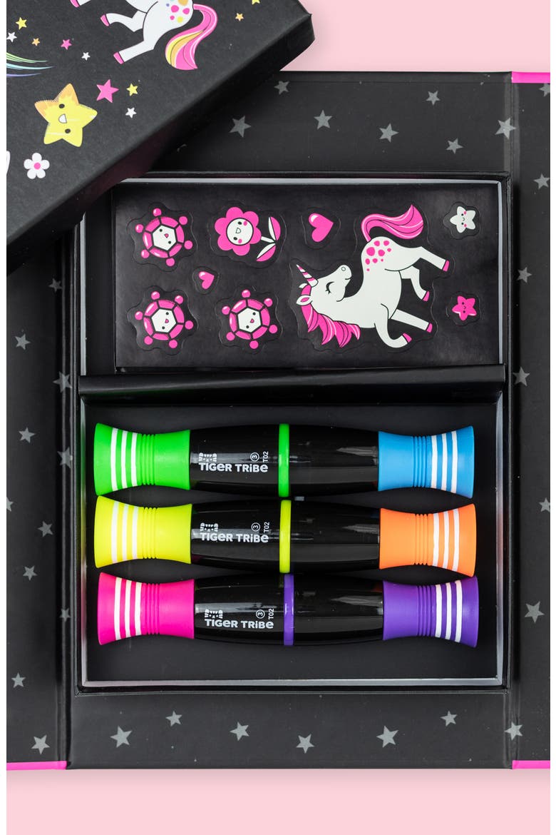 Unicorns & Friends Coloring Set, Alternate, color, BLACK MULTI