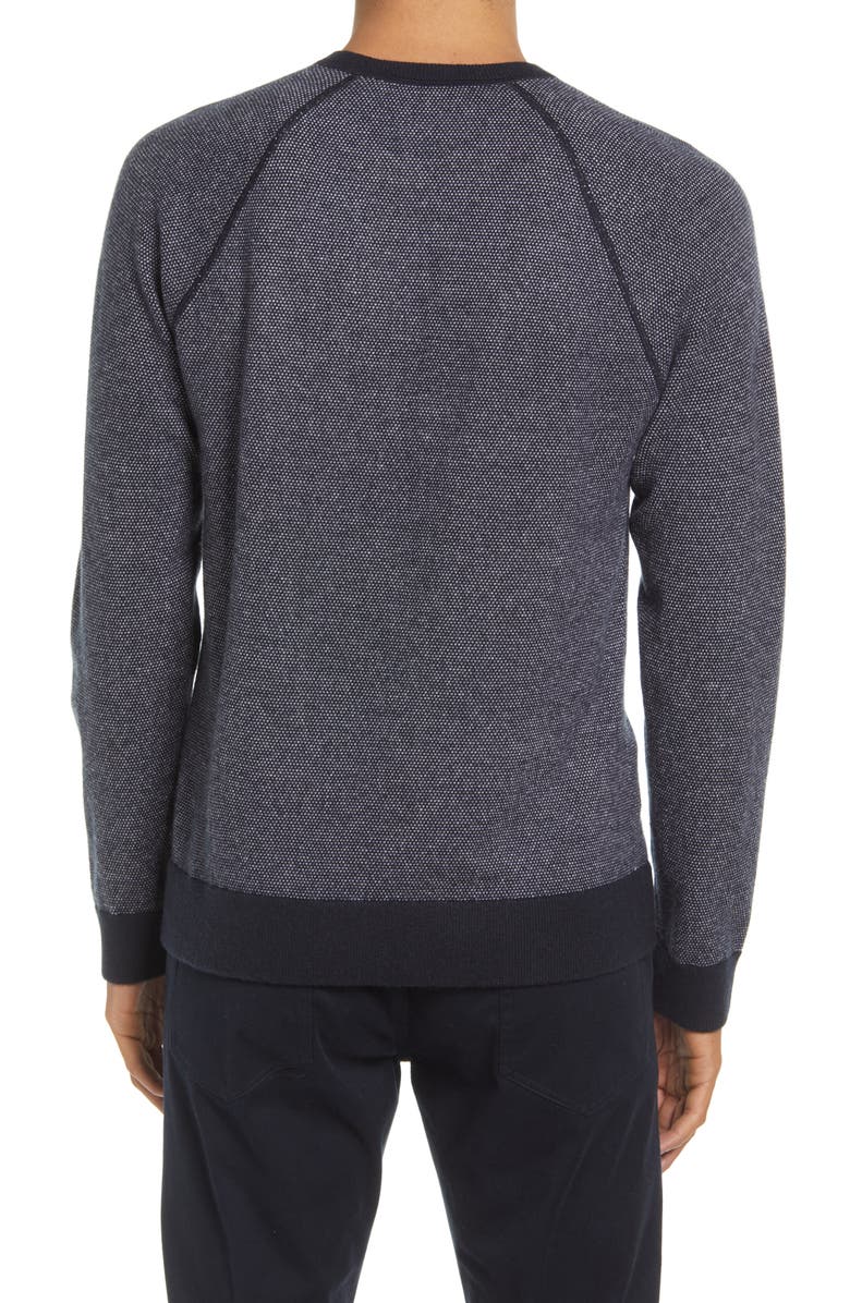 Vince Bird's Eye Wool & Cashmere Pullover, Alternate, color, 