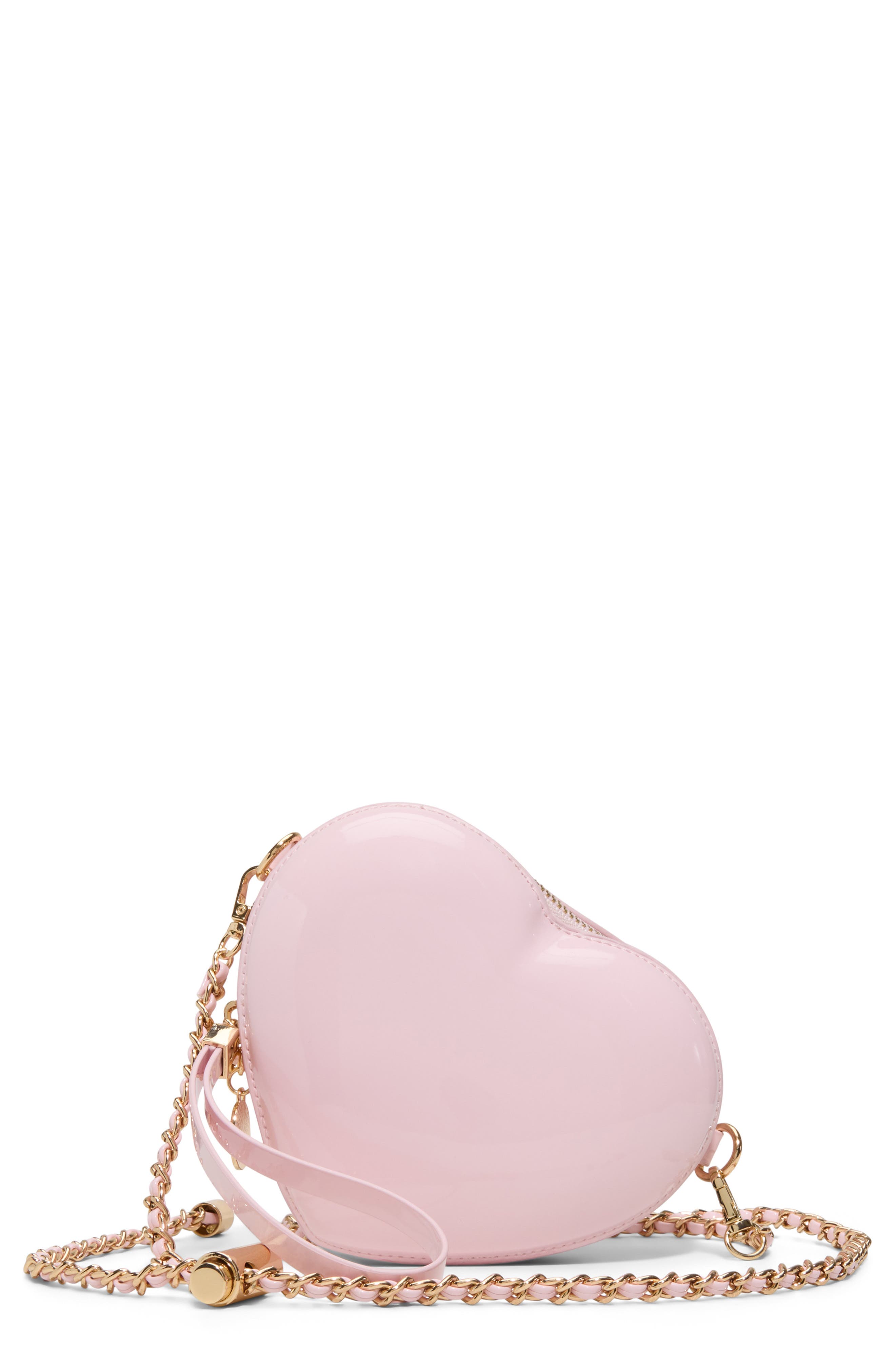 ALDO Bellaheartt Faux Leather Crossbody Bag, Main, color, Pink