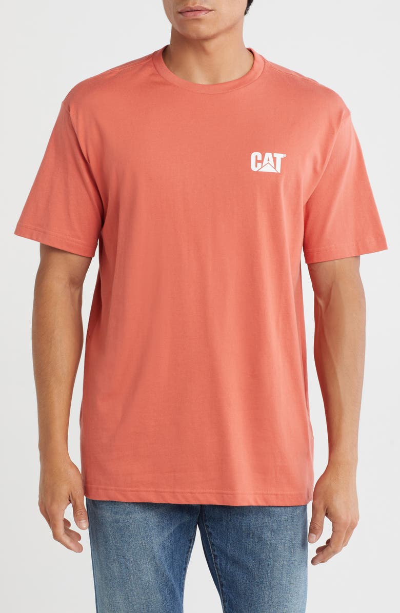 CAT WWR Heavyweight Logo T-Shirt, Main, color, Apricot