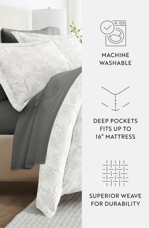 Homespun Bundle Duvet Set In Vines Gray