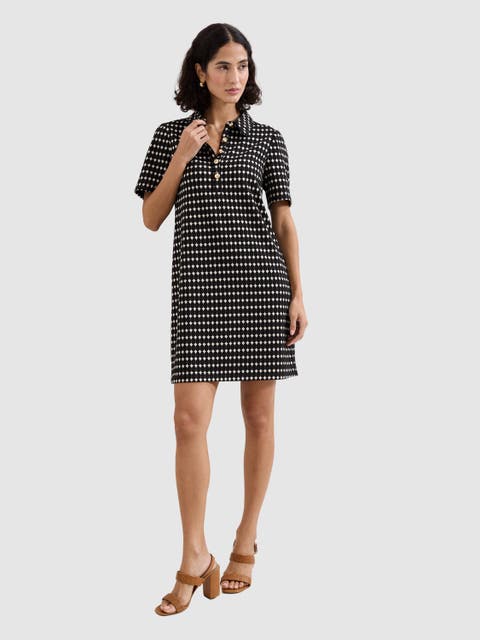 Vivienne Button-Placket Shirt Dress