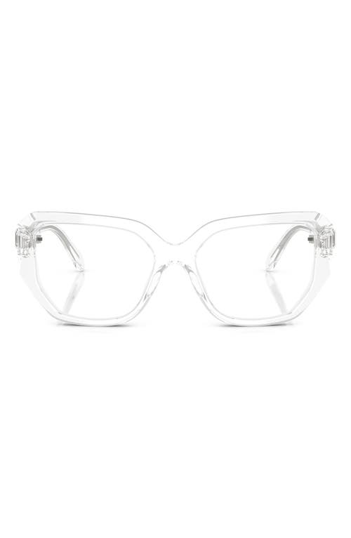 Swarovski 53mm Geometric Optical Glasses In Crystal