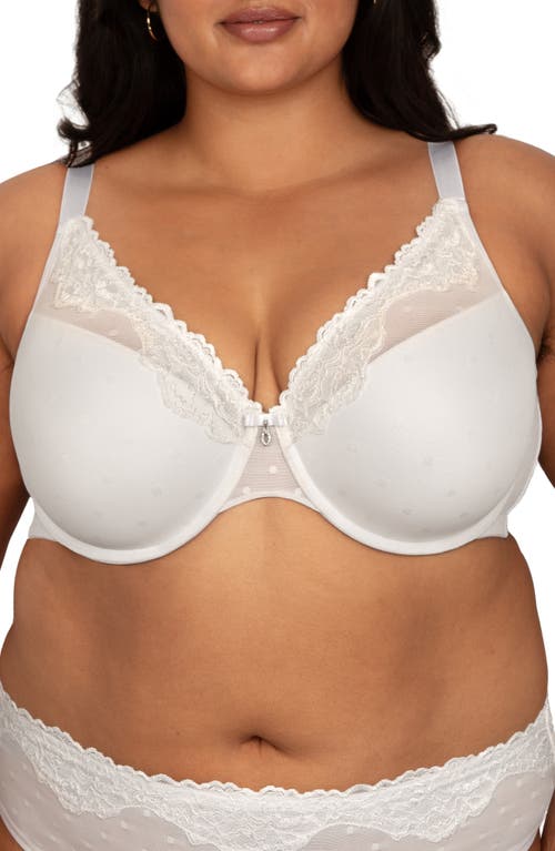 CURVY COUTURE CURVY COUTURE SHEER WHISPER PLUNGE UNDERWIRE T-SHIRT BRA 