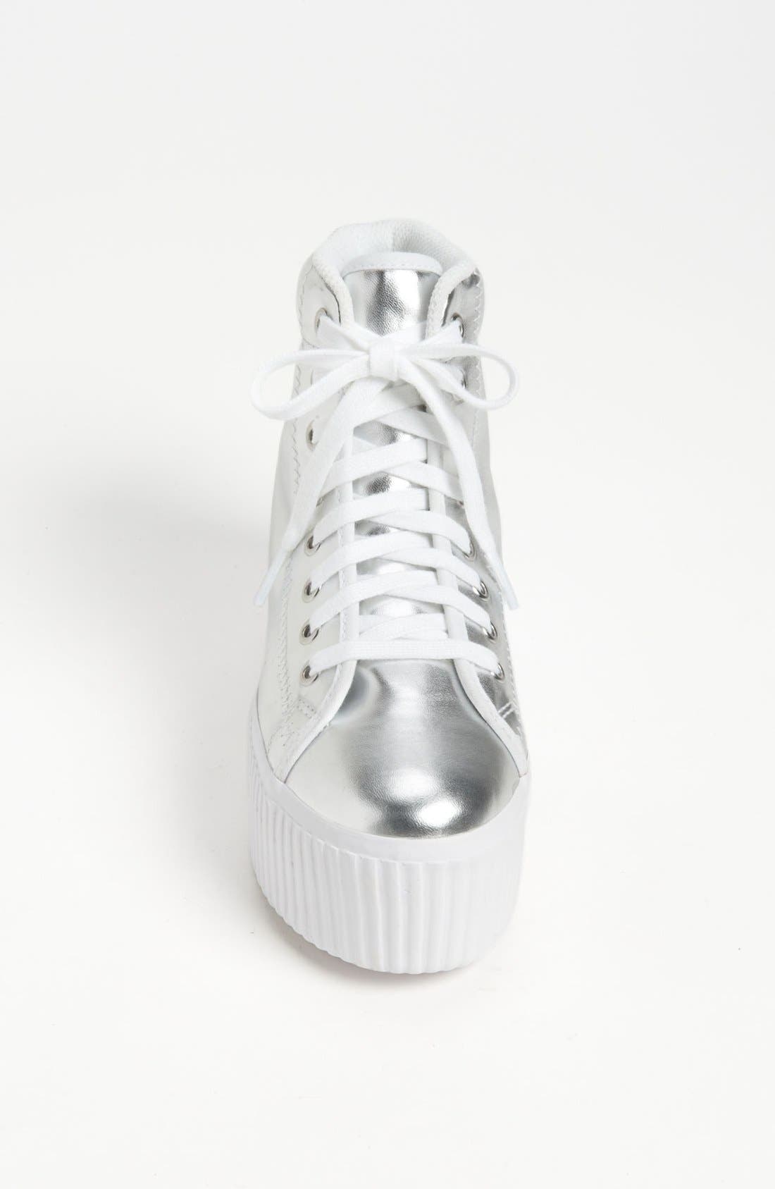 'Hiya' Sneaker, Alternate, color, SILVER