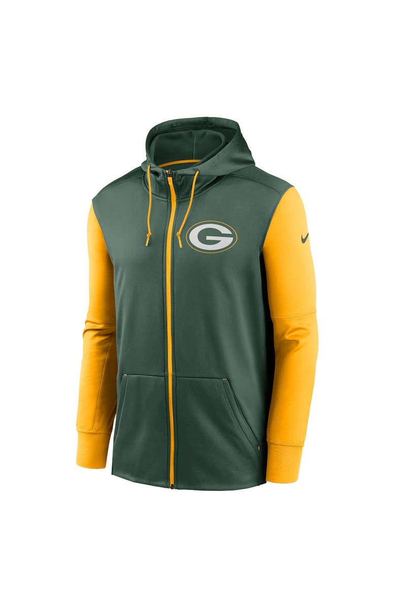 Nike Men's Nike  Green Green Bay Packers Performance Full-Zip Hoodie, Alternate, color, 