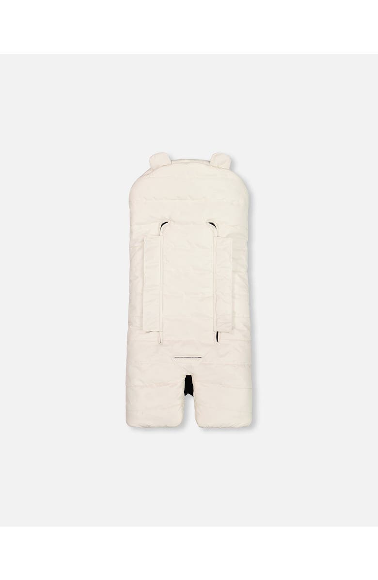 Deux par Deux Baby Unisex Snuggly Wrap Silver White For Car Seat And Stroller, Alternate, color,