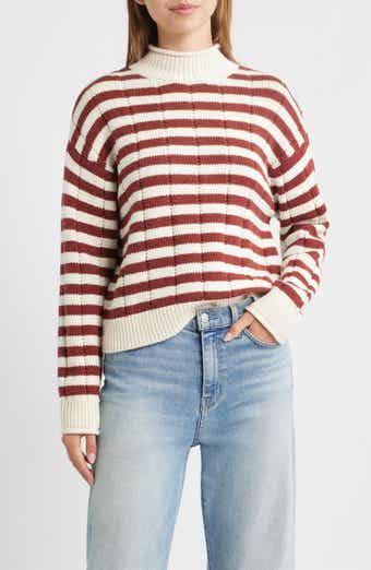 Rails Corrine Stripe Mock Neck Sweater