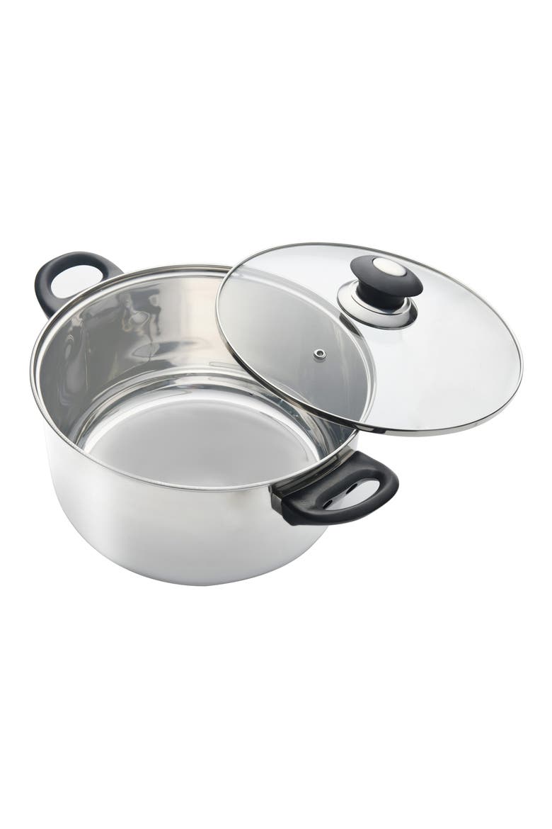 7-Piece Stainless Steel Cookware Set, Alternate, color, STAINLESS STEEL