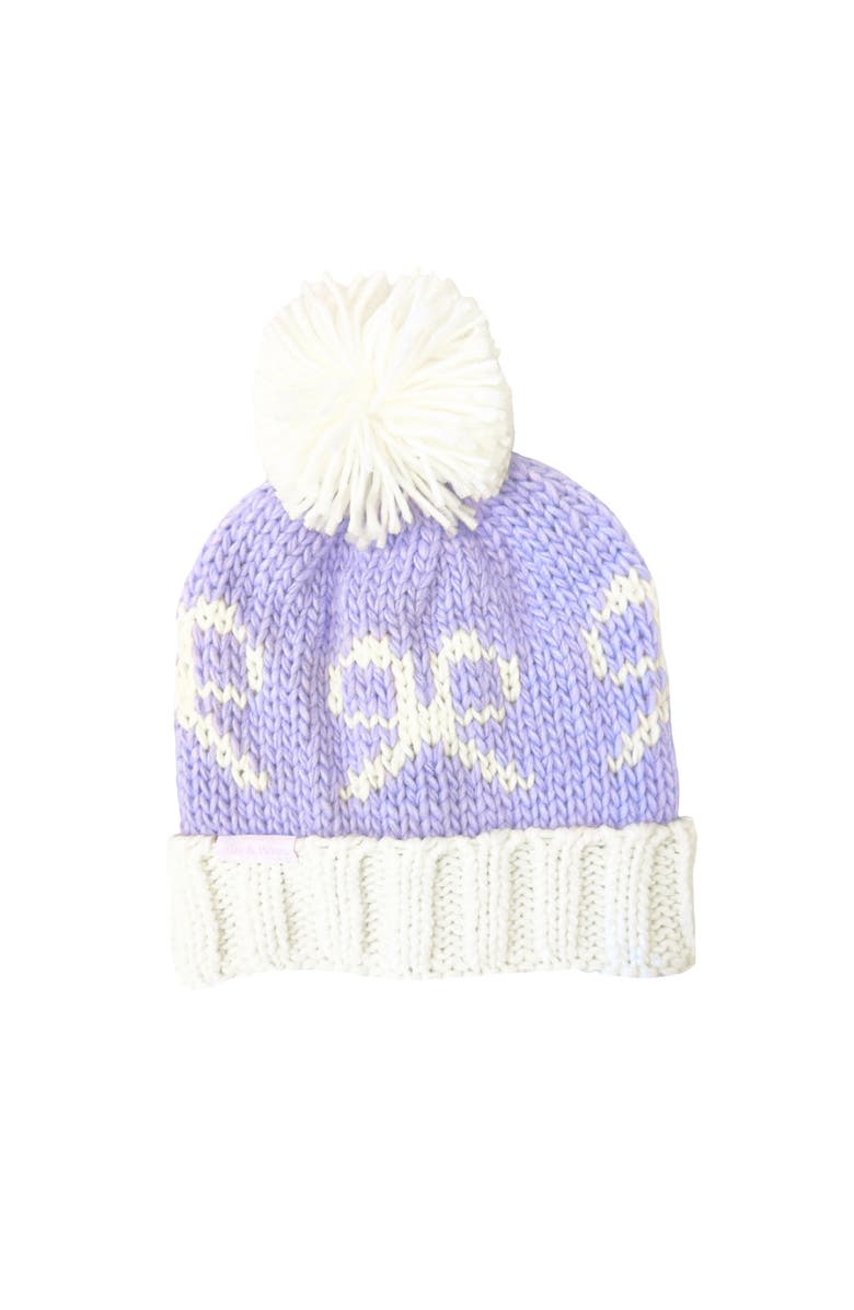 Bits & Bows Bows Knit Hat/Mittens Bundle, Alternate, color, Lavender