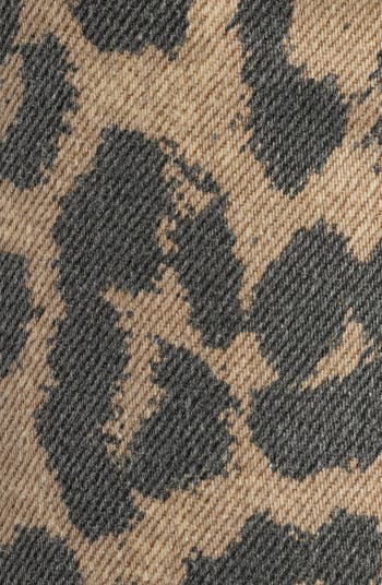 Good Standard Leopard Print Kick Flare Jeans
