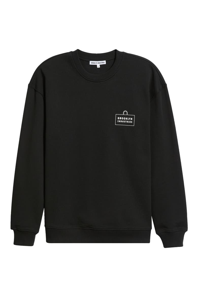 Logo Graphic Sweatshirt, Alternate, color, BLACK