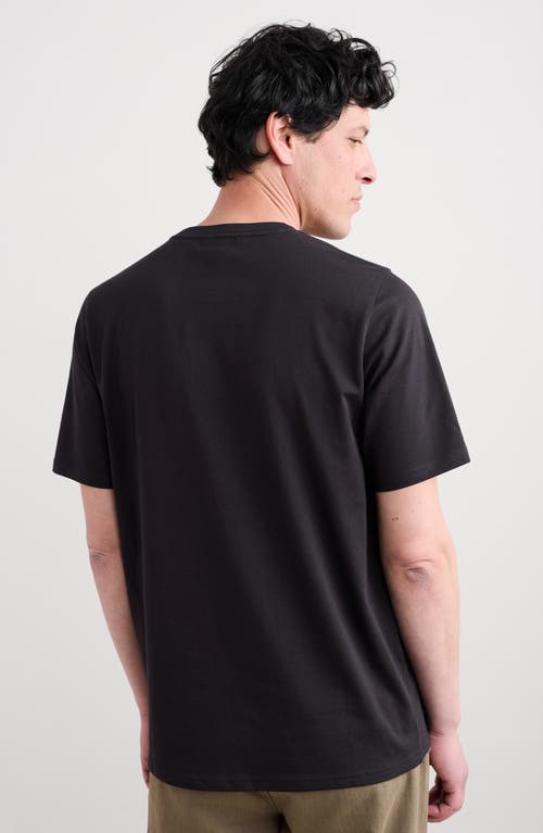 Seasalt Cornwall Midwatch Organic Cotton Graphic T-shirt In Black