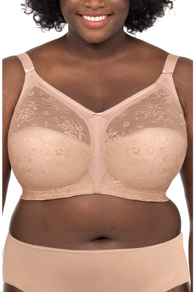 Verity Wireless Full Figure Bra, Main, color, FAWN